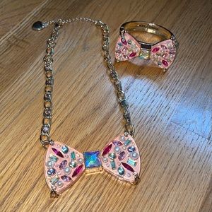 Betsey Johnson Necklace and Cuff Set